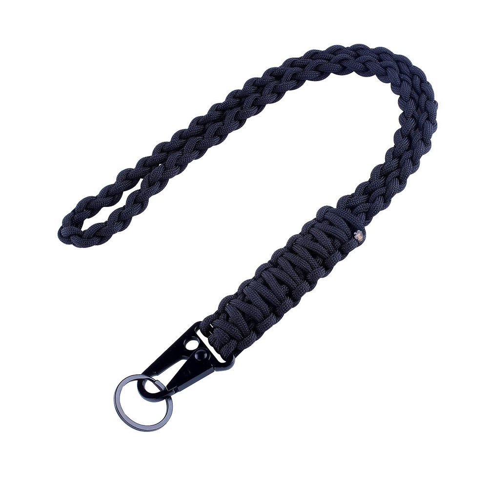 Heavy Duty Braided 550 Paracord Neck Lanyard Keychain for Men Women Outdoor S…