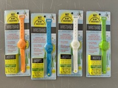 Not in my Backyard Mosquitoes Repellent Wristband with 2 Inserts NEW