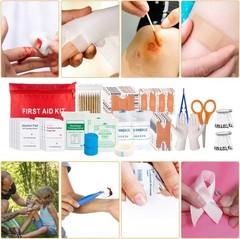 Kit de supervivencia, 250 piezas, botiquín de primeros auxilios para senderismo
