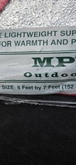 Vtg All-Weather Waterproof Outdoor Survival Blanket – Red/Silver.