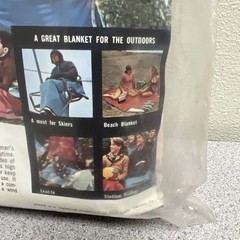 Vintage Thermos All-Weather Space Brand Sportsman’s Blanket Red 56”x84”