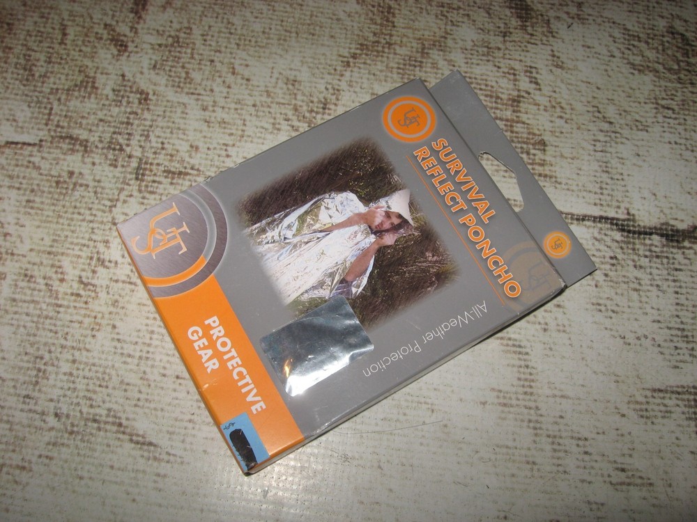 Camping Gear UST Ultimate Survival Tech Reflective Poncho (1) New