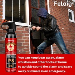 Take Down Pepper Spray OC S.S Fogger 11oz w/ Holster Self Defense