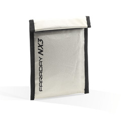 Faraday Defense NX3 ESD EMP 85dB Triple Layer Cyber Fabric Bag 12″x18″