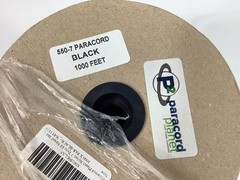 550-7 Paracord Black 1000 Feet Spool | Paracord Planet