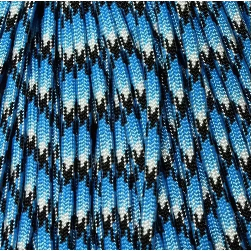 550 Paracord Blue Snake 100 FT USA MADE same day shipping