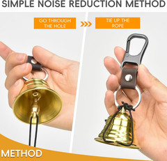 Loud Bear Bell Set to Scare Bears, Hiking Essentials for Women, Emergency Whistl