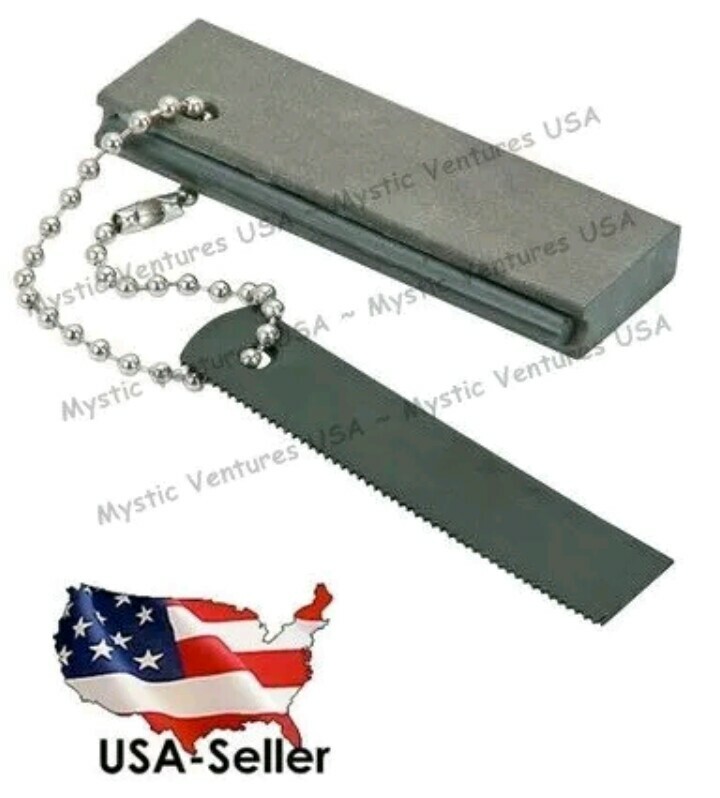 SOLID Magnesium Fire Starter With Flint, Striker Knife ~ Makes dozens of fires!