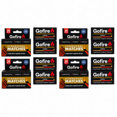 GoFire – Stormproof Matches – Waterproof Windproof – 50 count per Box – 4 Pack