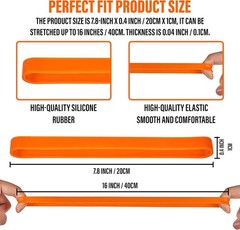 Large Rubber Bands Heavy Duty – Thick Wide Strong Extra Multicolor