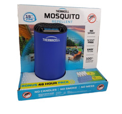Thermacell Portable Mosquito Repellent 15ft Zone Bonus Pack, 4 Refills & 12 Pads
