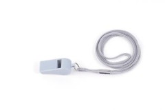 2 Pcs Plastic Whistle with Lanyard for Coaches Referees Officials Sports