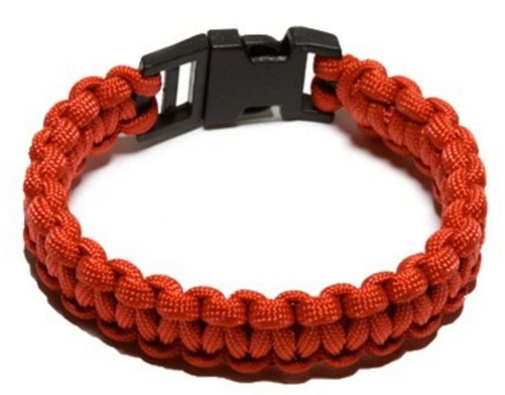 SecureLine Survival Bracelet- Military Grade Paracord 7 Ft Of Rope Medium Brown