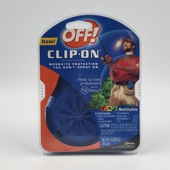Off! Clip-on Fan Circulated Mosquito Repellent w/ 1 Refill New