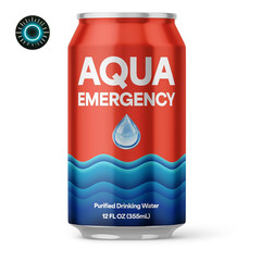Canned Water – 24 Pack 12 Fl Oz 50-Year Shelf Life Eco-Friendly USA Made NEW