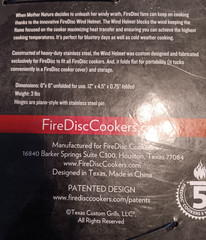 Stainless Steel Fire Disc Wind Helmet (Protect Your Flame)