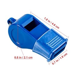 24 Packs Sports Whistles with Lanyard, for Coaches, Referees and Officials Blue