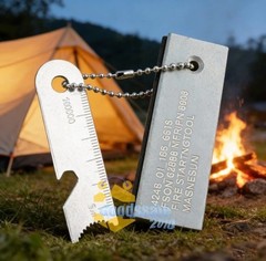 Outdoor Survival Ferro Flint Fire Starter Striker Flint Ferro Rod Bottle Opener