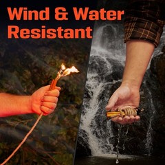 All-in-One Flint Steel Fire Starter Kit – Ferro Rod, Waterproof Tinder Wick Rope