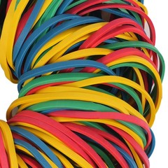AMUU Rubber Bands Size#33 Colors About 200pcs Blue, green, yellow, red
