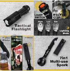 Survival Gear and Equipment 12 in 1 Survival Kits Fishing Hunting Camping
