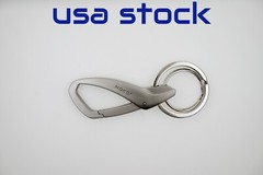 Simplicity Waist Hanging Creative Double Ring Metal Zinc Alloy KeyChain