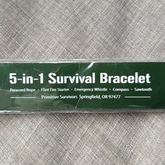 Primitive Survivors 5-in-1 Survival Bracelet