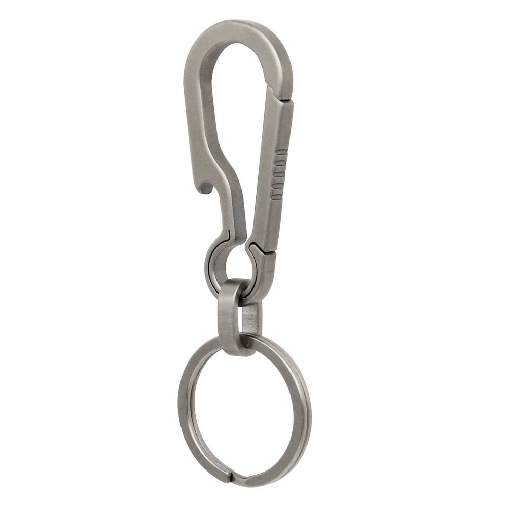 Key Chain Clip Titanium Carabiner Keychain Quick Release Carabiner for Keys T…