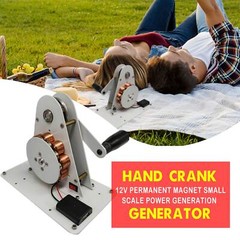 50W Portable Hand Crank Generator Emergency USB Charger Camping Outdoor Survival