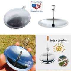 Outdoor Camping Waterproof Windproof Solar Lighter Fire Starter EDC Survival