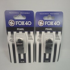 Lot of 2 – Fox 40 Pearl Safety Whistles – Pealess – 90dB – Sealed – Canada- READ