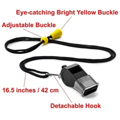 SUYAMI 12 Packs Sports Whistles with Lanyard, for Coaches, Referees and Offic…