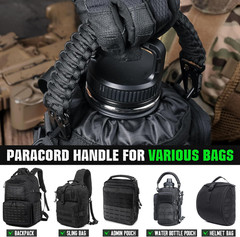 Tactical Paracord Handle，9-Core Weaving Paracord Strap for Bag Strap Replacement