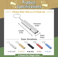 Whistle Emergency Whistles Premium Lifeguard Safety Whistle for Rescue Signal…