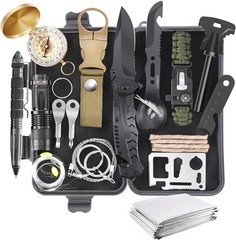 Kit De Supervivencia 17 En 1 Con Equipo De Emergencia Para Exteriores
