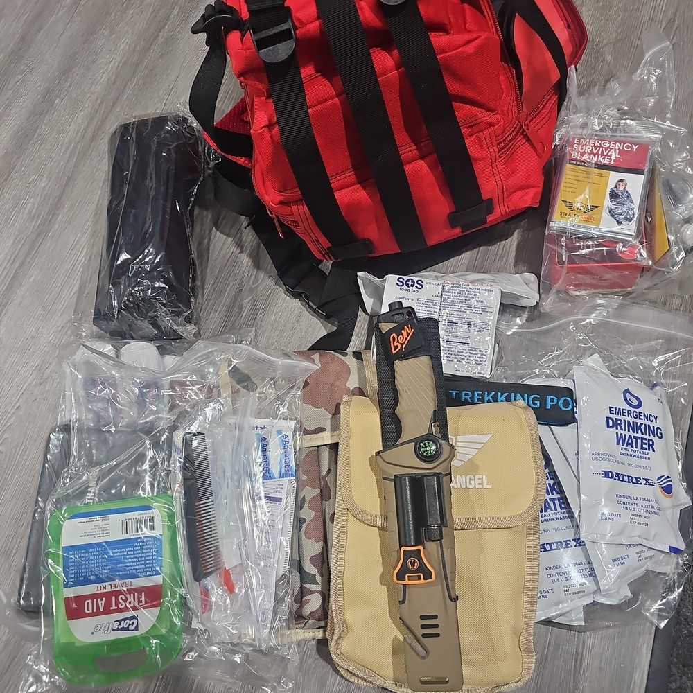 Red Stealth Angel Survival Tactical Backpack