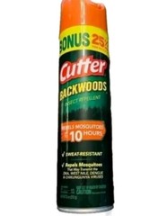 NEW Cutter Backwoods Insect Repellent (7.5 oz) Last up to 10hrs Sweat-Resistant