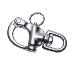 2 PCS 316 Stainless Steel Quick Release Snap Swivel Shackle Marine Rig Hook