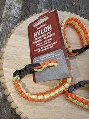Paracord 550 Bracelets SET Of 3!!2-Tone Orange & Yellow King Cord Survival 8″