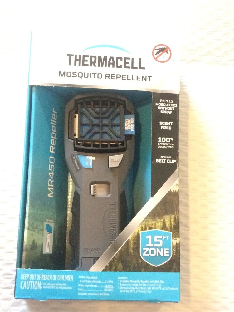 BRAND NEW Thermacell Portable Silent Mosquito Repeller, Protects 15’x15′ Zone