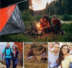 2 Person Emergency Shelter Survival Tent Kit Mylar Tube Sleeping bivy Bag Wat…