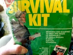 Coghlans Survival Kit With Fishing, Band-Aids, Cord, Fire Sticks, Lots Of Other