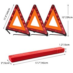 Foldable Safety Triangles – Foldable Reflective Triangles for Emergency Kits