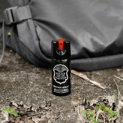 Police Magnum pepper spray 2 ounce Stream Twist Lock Safety Defense Protection