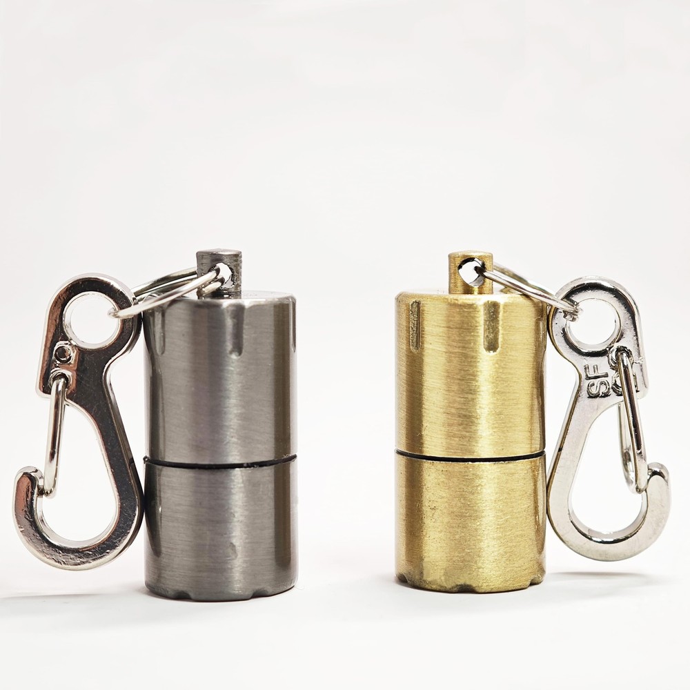 Dreambay 2 Pack Black Gold Keychain Peanut Lighter EDC Mini Waterproof Lighte…