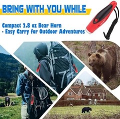 JIUSAIRUI 120dB Electronic Bear Horn to Scare Bears- Loud Air Horn for Safety…