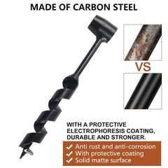 Bushcraft Survival Hand Drill Carbon Steel Manual Outdoor Camping Settlers Tool