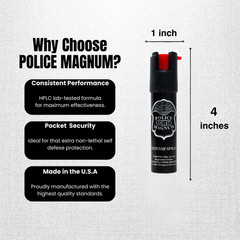 3 PACK Police Magnum pepper spray 3/4oz Safety Lock Defense Security Protection