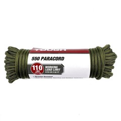 5/32 Inch 550 Paracord 50 Ft Lightweight Excellent Abrasion Resistance Green