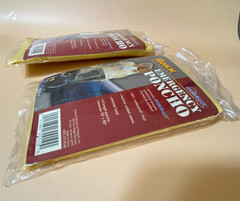 Poncho Rain Yellow Emergency Vinyl Blue Heavy Vinyl Attached Hood 1 Size 3 Lot